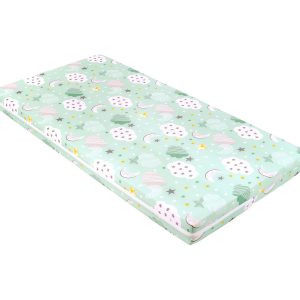 Kikkaboo Матрак Fantasia Plus 60x120x6см Clouds Mint