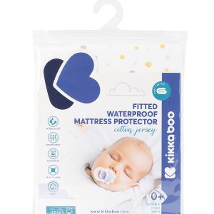 Kikkaboo Протектор за матрак с борд - трико 60/120/15 см Dots