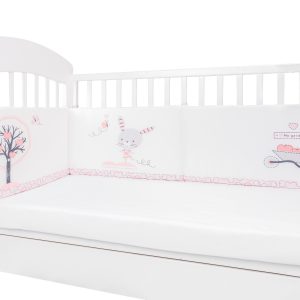 Kikkaboo Обиколник с дунапрен Pink Bunny 180см