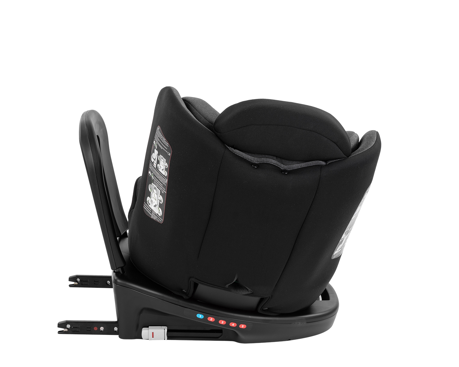 Kikkaboo Стол за кола 40-150 см i-Safe i-SIZЕ Dark Grey - Image 4