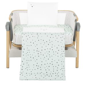 Kikkaboo Бебешки спален комплект за мини-кошара 5ч Bear with me Mint