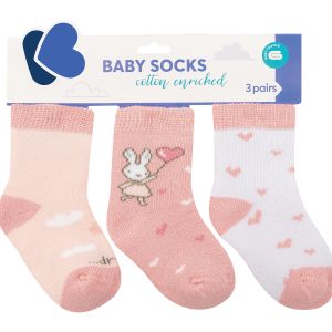 Kikkaboo Бебешки термо чорапи Rabbits in Love 2-3г