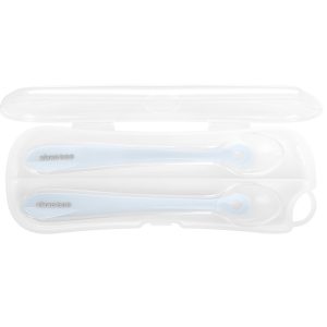 Kikkaboo Лъжици силиконови в кутия 2бр Blue