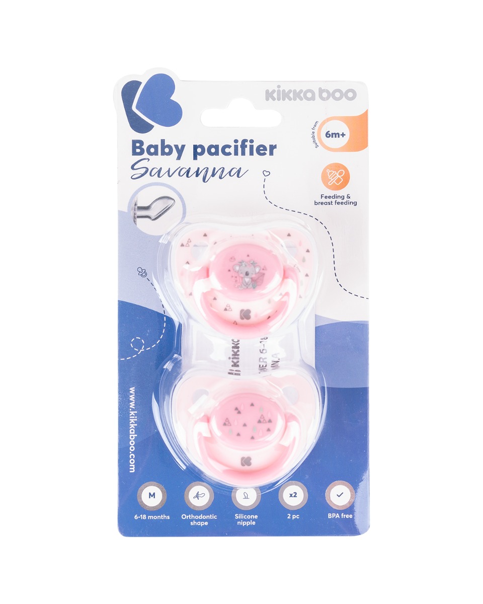 Kikkaboo Залъгалка 6-18м Savanna Pink 2бр - Image 6