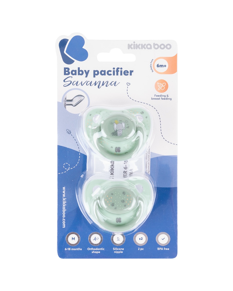 Kikkaboo Залъгалка 6-18м Savanna Mint 2бр - Image 6