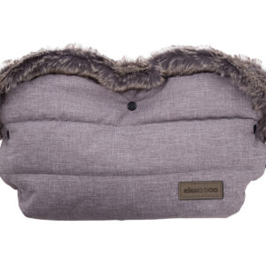 Kikkaboo Ръкавица за количка Fur Melange Grey