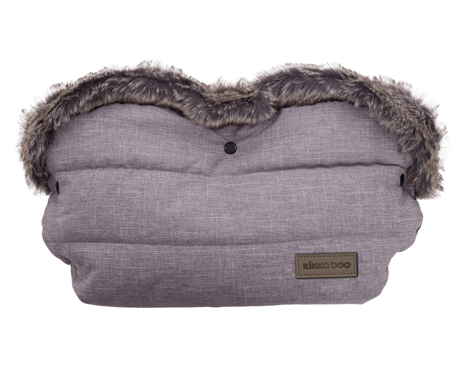 Kikkaboo Ръкавица за количка Fur Melange Grey