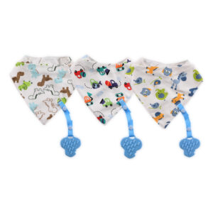 Baby Care ЛИГАВНИК БАНДАНА С ГРИЗАЛКА+ДЪРЖАЧ BOY
