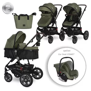 Lorelli Premium Д.КОЛИЧКА LORA LODEN GREEN до 22 кг