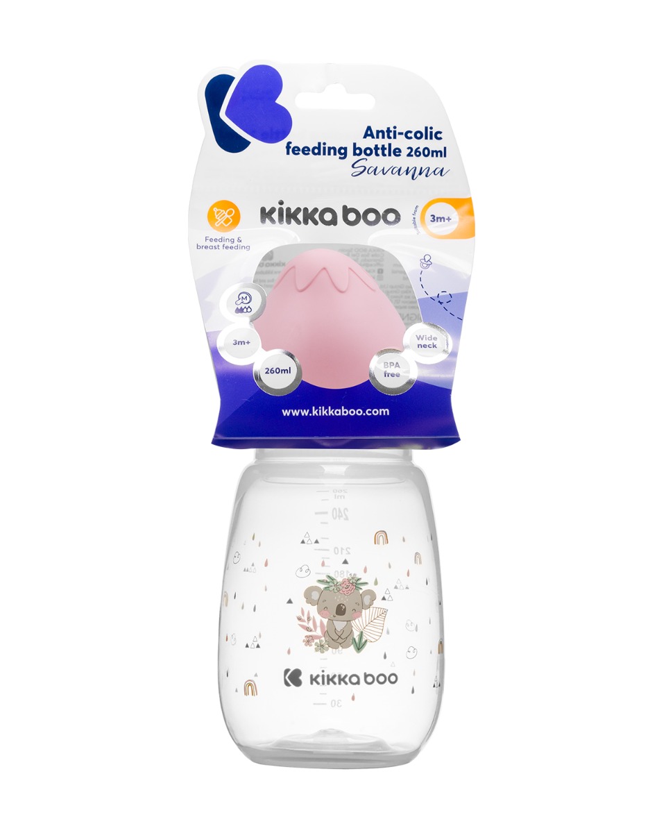 Kikkaboo Шише РР 260мл Savanna Pink - Image 5