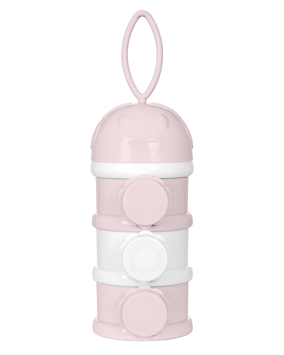 Kikkaboo Дозатор за сухо мляко на три нива Pink