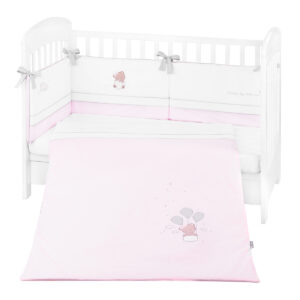 Kikkaboo Бебешки спален комплект с бродерия 2 части EU style 70/140 Dream Big Pink