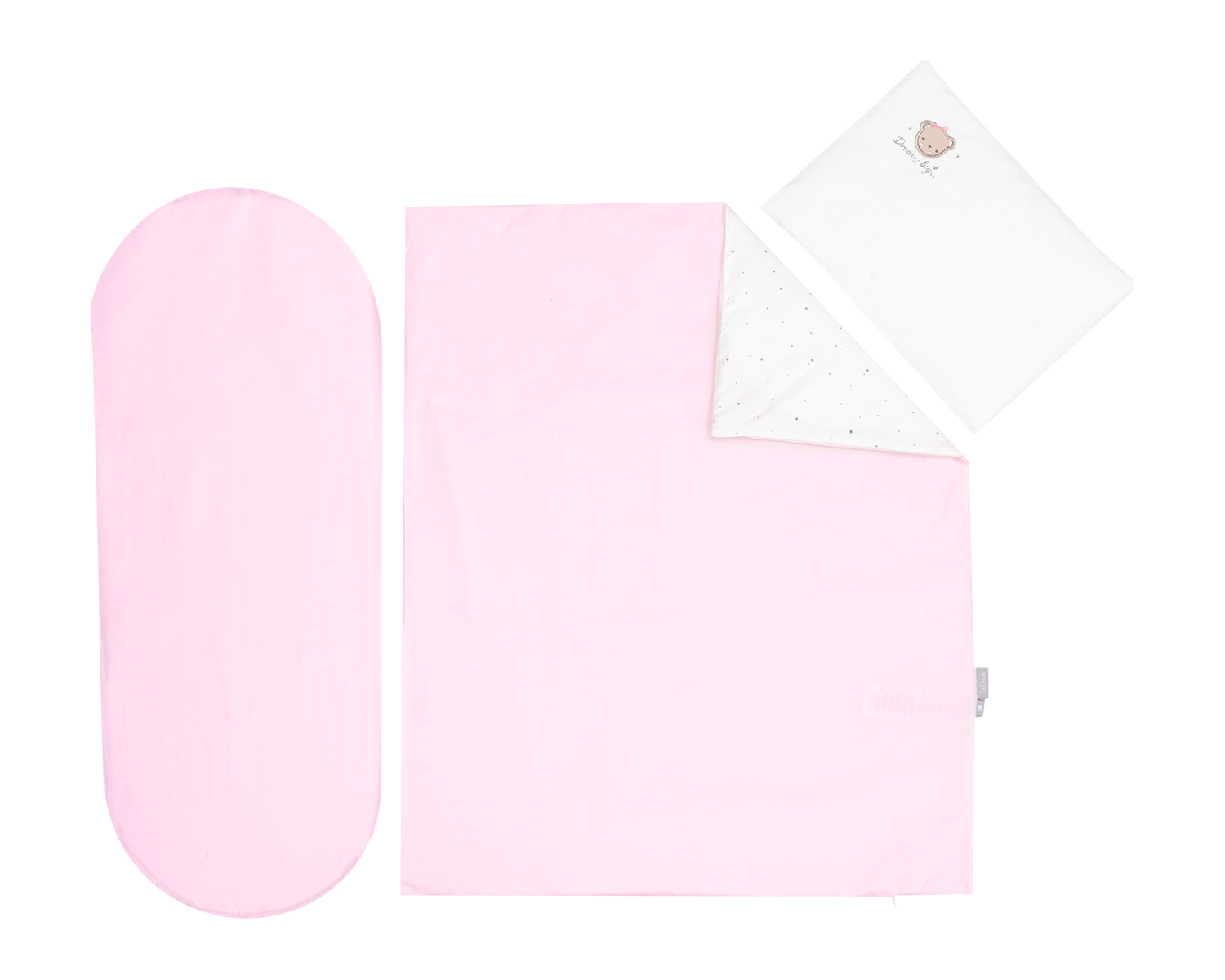 Kikkaboo Бебешки спален комплект за количка 6 части Dream Big Pink - Image 2