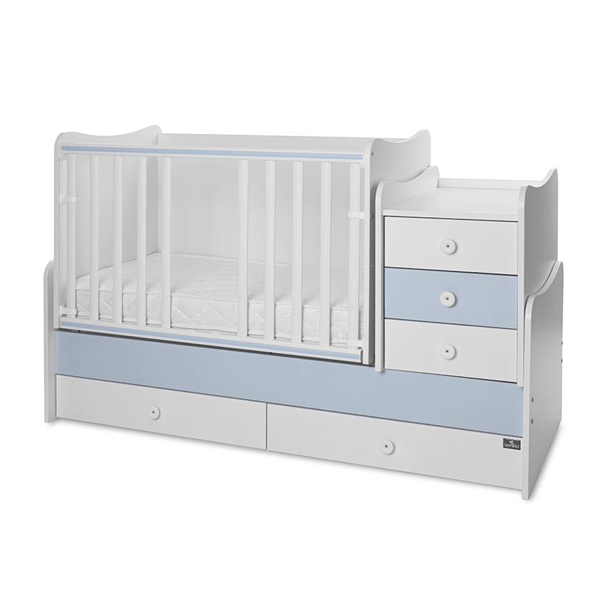 Lorelli Classic ЛЕГЛО MAXI PLUS NEW 70/160 БЯЛО/BABY BLUE-3BOX - Image 5