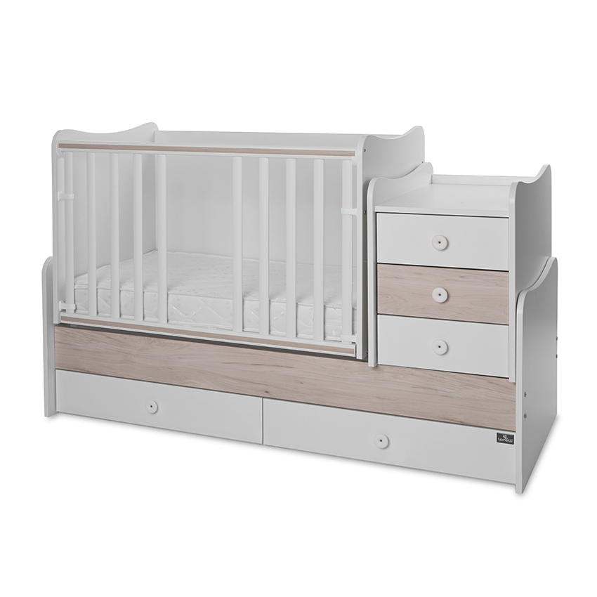 Lorelli Classic ЛЕГЛО MAXI PLUS NEW 70/160 БЯЛО/СВЕТЪЛ ДЪБ-3BOX - Image 5