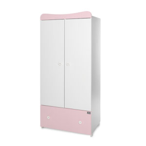 Lorelli Classic ГАРДЕРОБ EXCLUSIVE БЯЛО/ORCHID PINK
