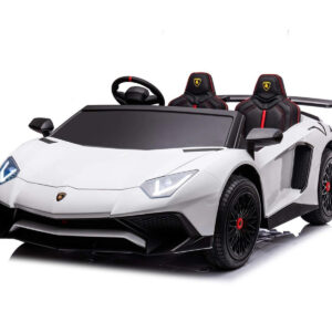 Kikkaboo Акумулаторна кола Licensed Lamborghini Aventador SVJ White + батерия 24V/10AH