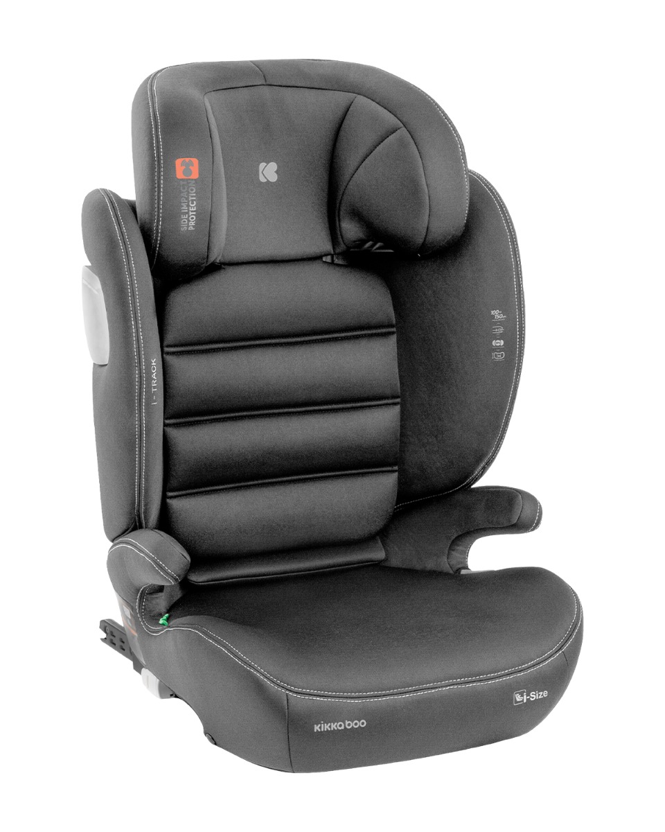 Kikkaboo Стол за кола 100-150 см i-Track i-SIZE Dark Grey