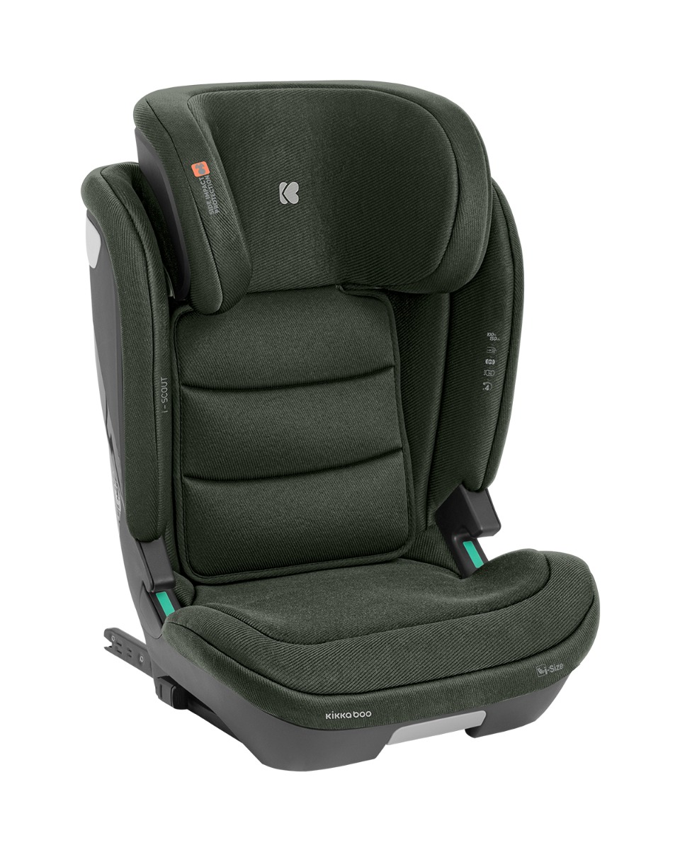 Kikkaboo Стол за кола 100-150 см i-Scout i-SIZE Army Green