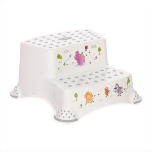 Lorelli Classic ДВОЙНО СТЪПАЛО ЗА БАНЯ HIPPO WHITE-GREY