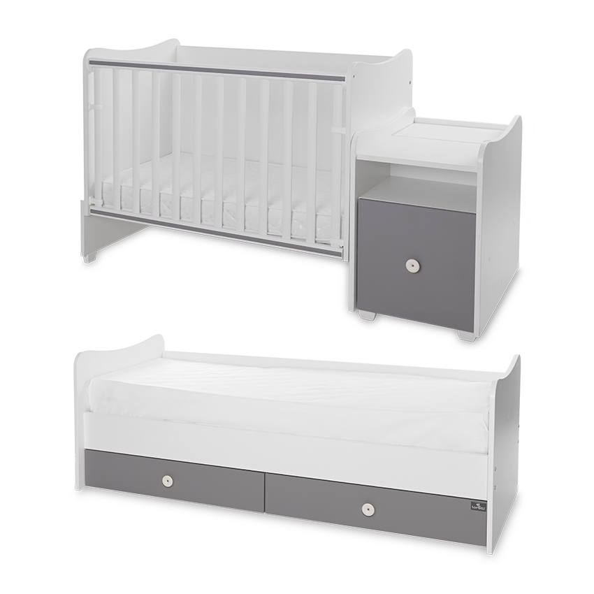 Lorelli Classic ЛЕГЛО TREND PLUS 70/160 ЦВЯТ БЯЛО/STONE GREY-3box - Image 23