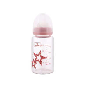 Baby Care СТЪКЛЕНО ШИШЕ ANTI COLIC 120 МЛ BLUSH PINK