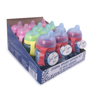 Baby Care СЕТ ОТ 12 СПОРТНИ БУТИЛКИ 250 ML 1020095/1 КАШОН/