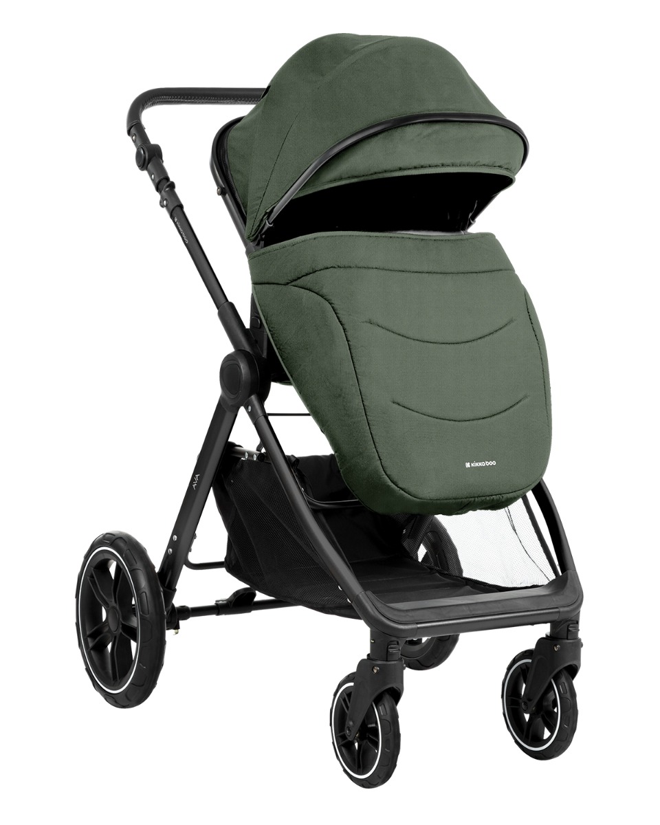 Kikkaboo Комбинирана количка 3в1 с кош за новородено Ava Army Green - Image 2