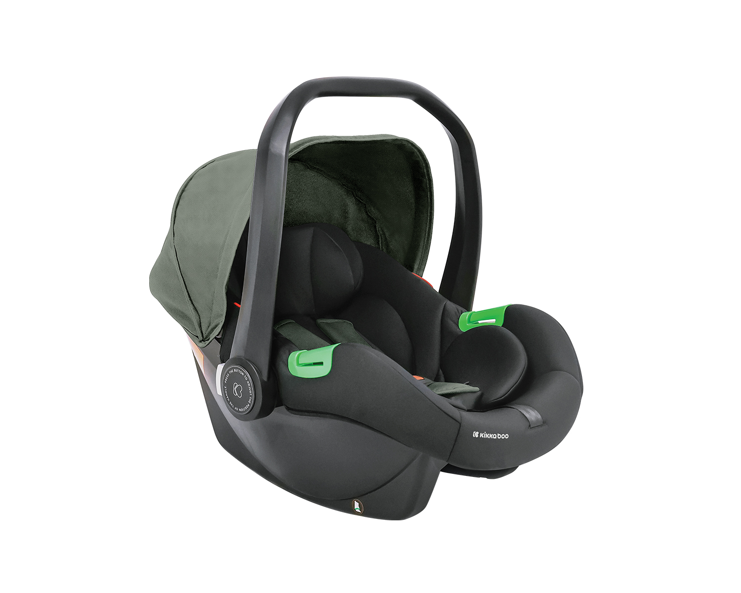 Kikkaboo Комбинирана количка 3в1 с кош за новородено Ava Army Green - Image 4