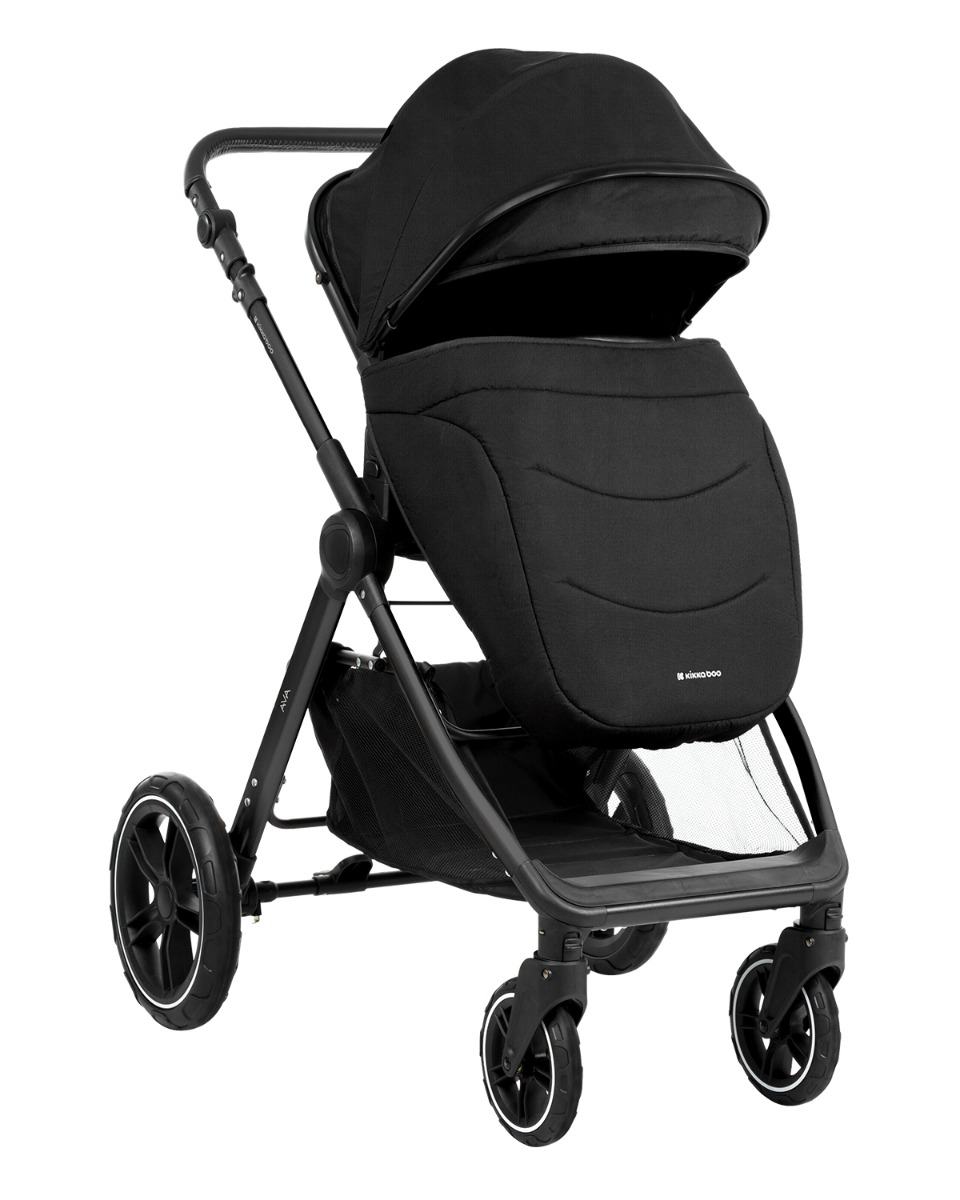 Kikkaboo Комбинирана количка 3в1 с кош за новородено Ava Black - Image 2