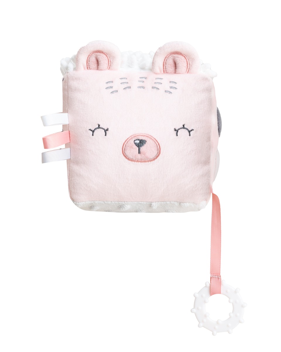 Kikkaboo Плюшено кубче Bear with me Pink