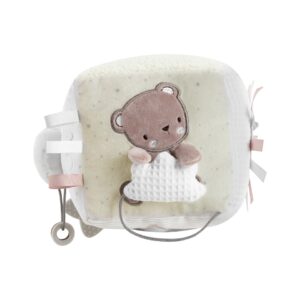Kikkaboo Плюшено кубче Dream Big Beige