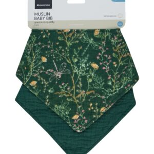 Kikkaboo Комплект 2 бр муселинов лигавник Secret Garden Green