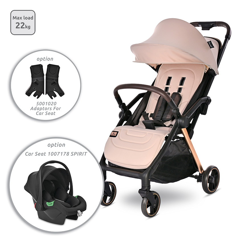 Lorelli Premium Д.КОЛИЧКА LORET до 22 кг АВТОМАТИЧНО СГЪВАНЕ BEIGE