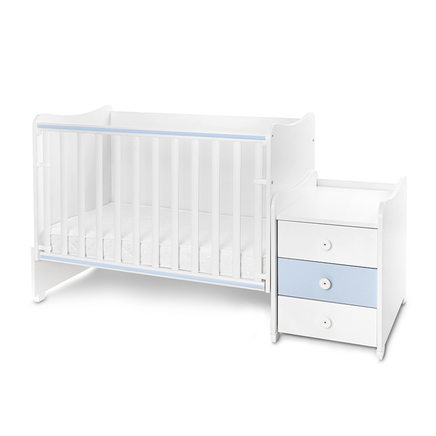 Lorelli Classic ЛЕГЛО MAXI PLUS NEW 70/160 БЯЛО/BABY BLUE-3BOX - Image 20