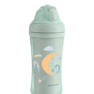 Kikkaboo Чаша със силиконовa сламка 220мл Moony me Mint