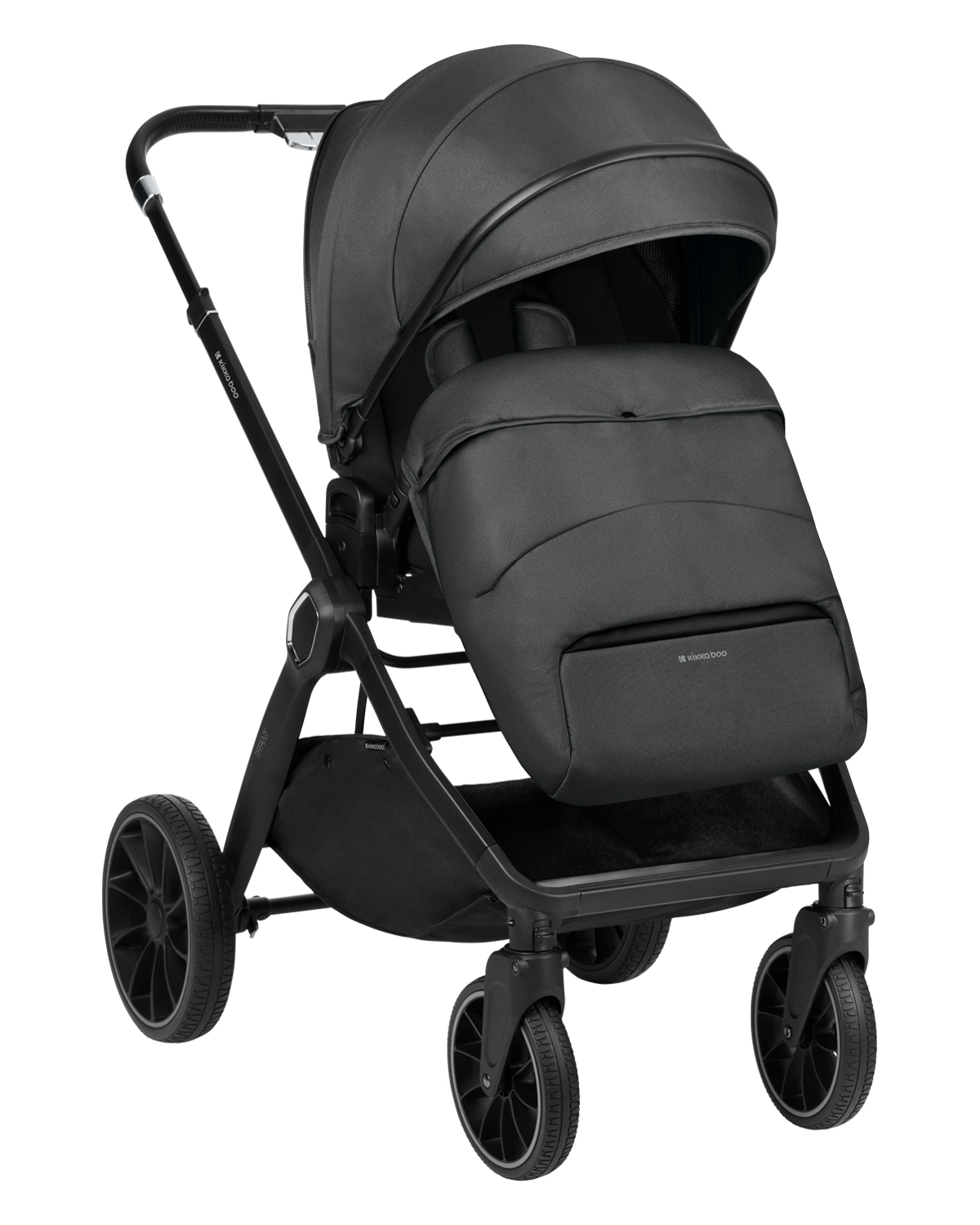 Kikkaboo Комбинирана количка 2в1 с кош за новородено Tiffany Dark Grey 2024 - Image 7