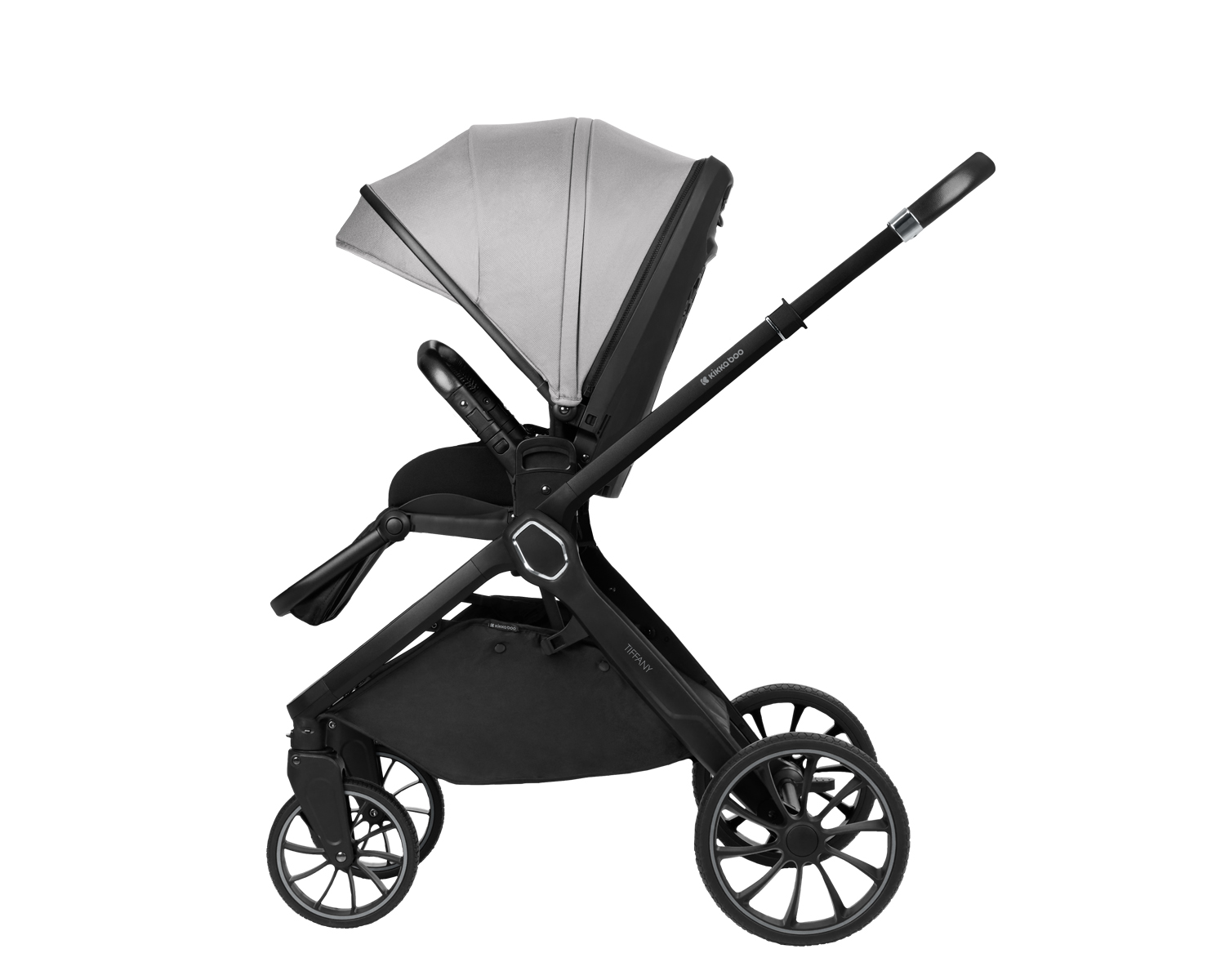 Kikkaboo Комбинирана количка 2в1 с кош за новородено Tiffany Light Grey 2024 - Image 10