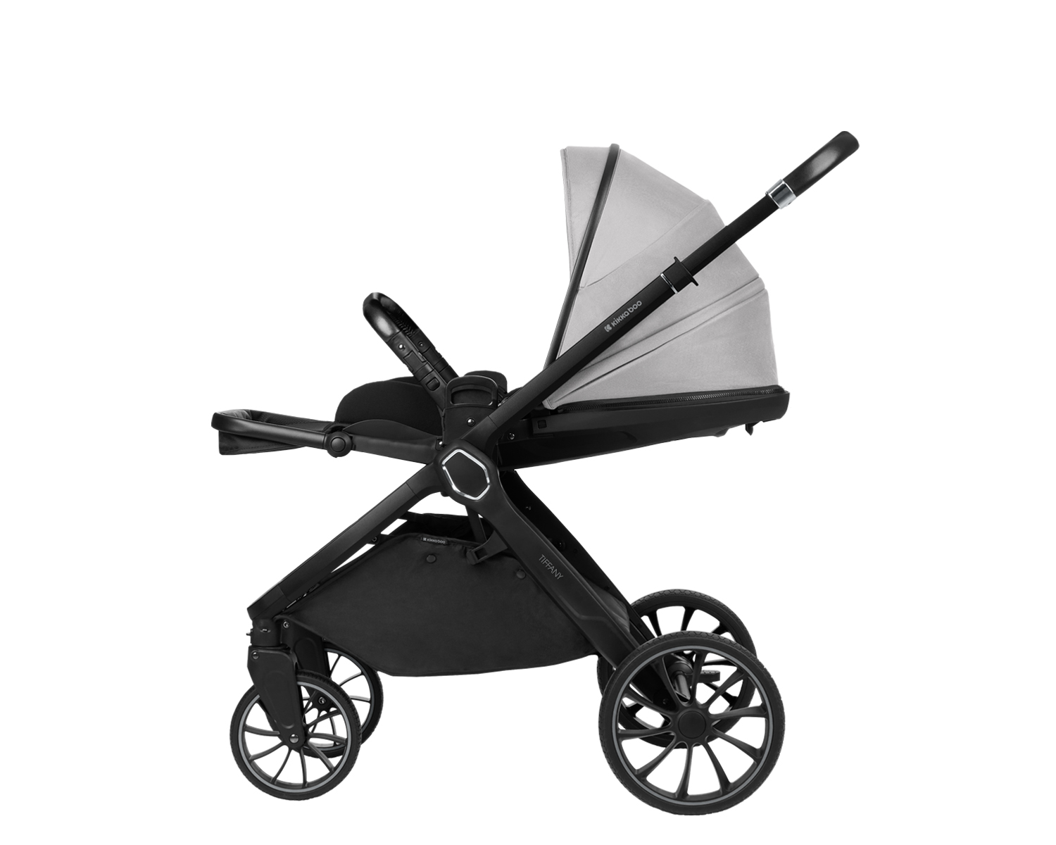 Kikkaboo Комбинирана количка 2в1 с кош за новородено Tiffany Light Grey 2024 - Image 11
