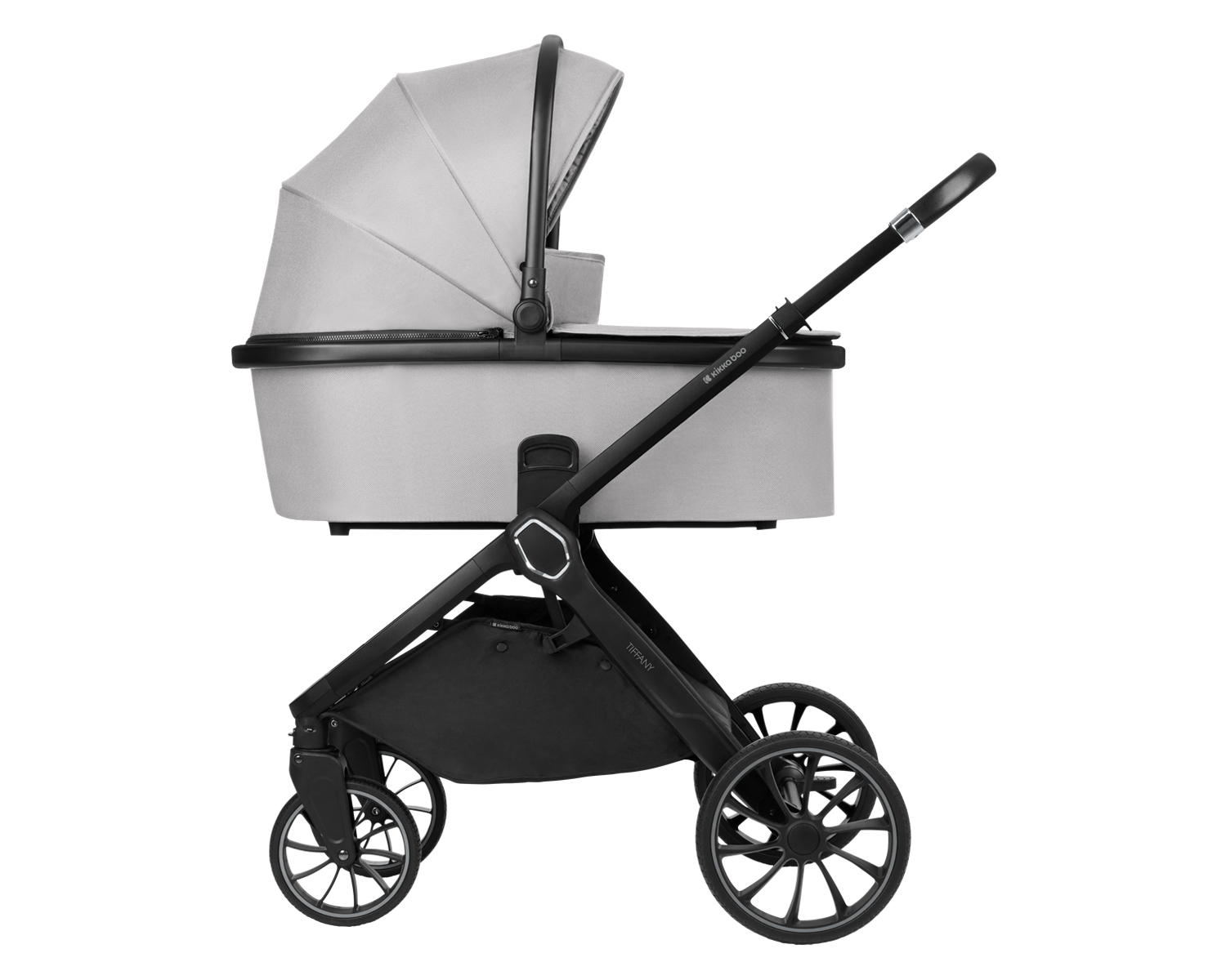 Kikkaboo Комбинирана количка 2в1 с кош за новородено Tiffany Light Grey 2024 - Image 13
