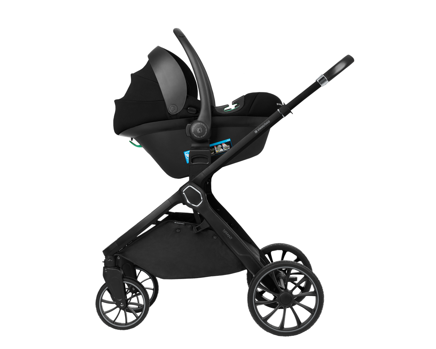 Kikkaboo Комбинирана количка 2в1 с кош за новородено Tiffany Light Grey 2024 - Image 14