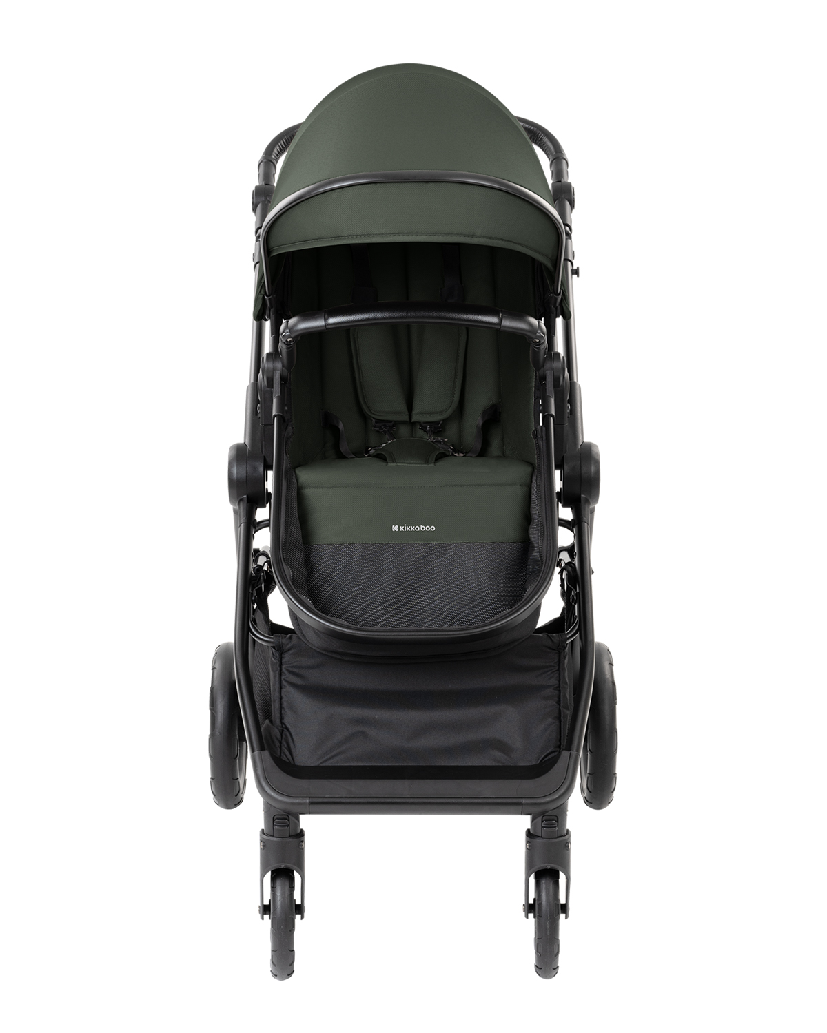 Kikkaboo Комбинирана количка 3в1 с кош за новородено Ava Army Green - Image 15