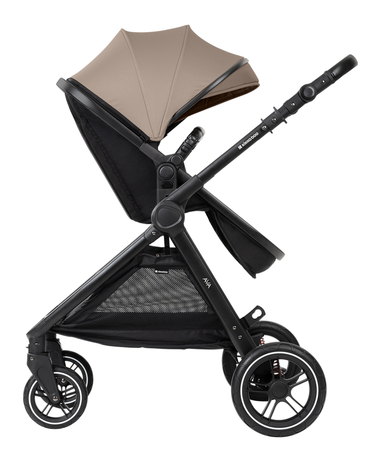 Kikkaboo Комбинирана количка 3в1 с кош за новородено Ava Beige - Image 17