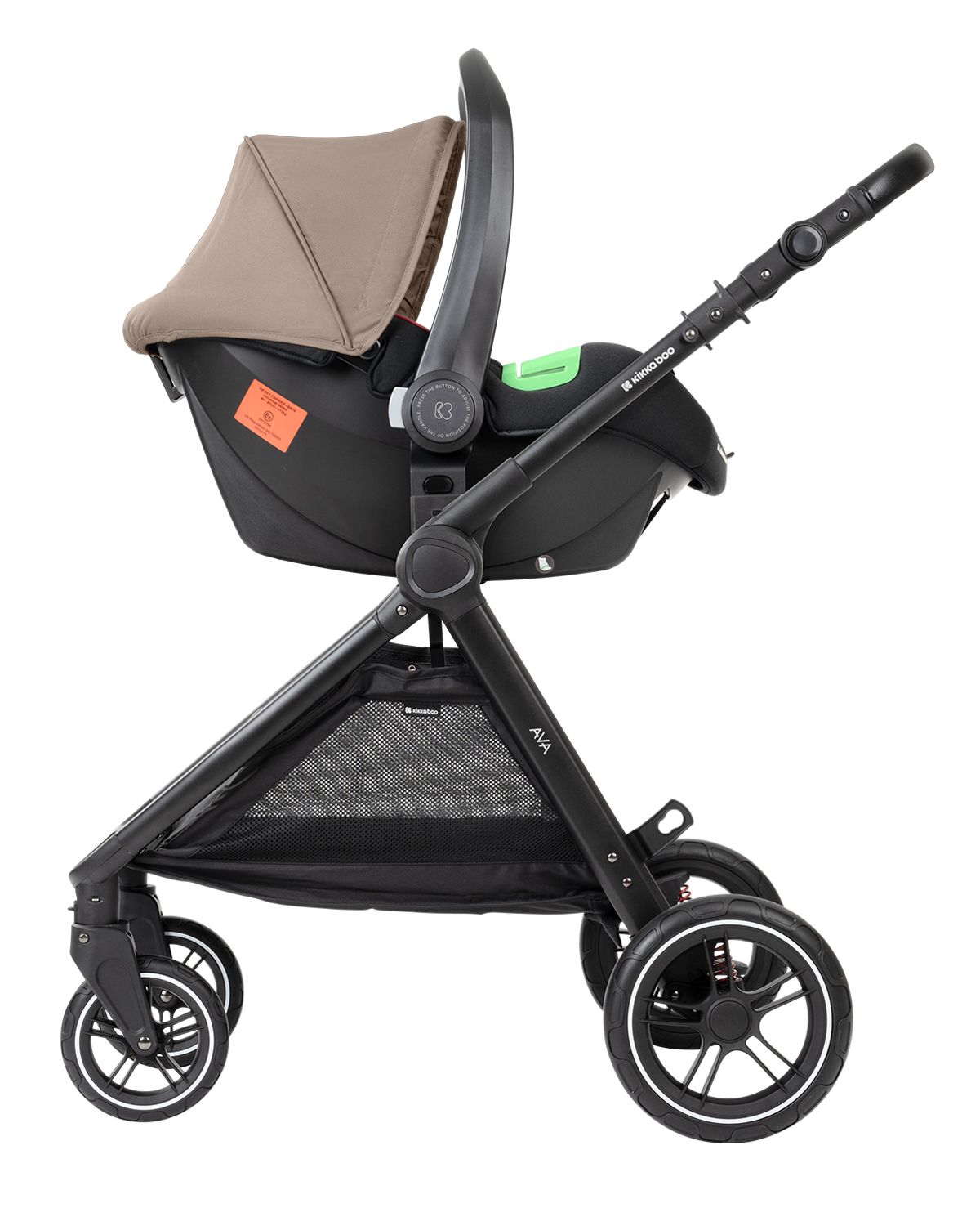Kikkaboo Комбинирана количка 3в1 с кош за новородено Ava Beige - Image 22