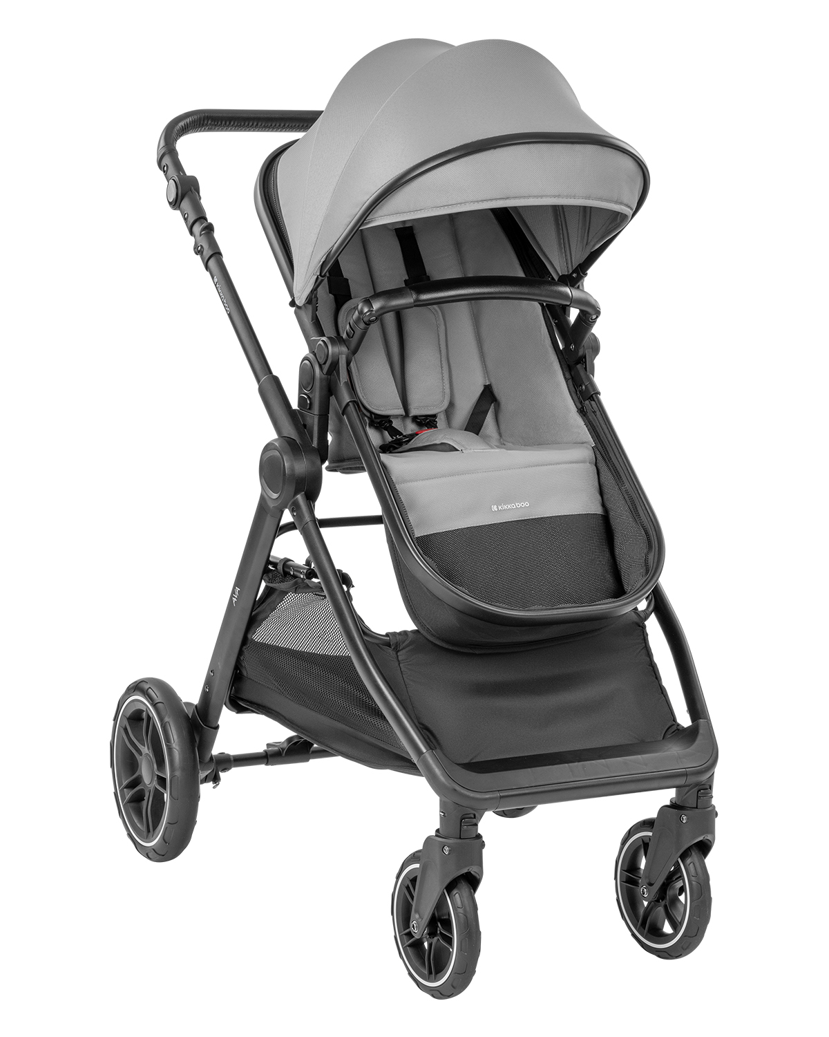 Kikkaboo Комбинирана количка 3в1 с кош за новородено Ava Grey - Image 14