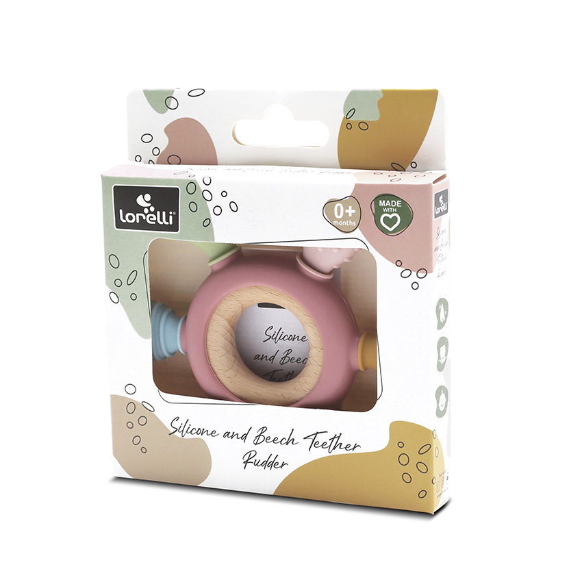 СИЛИКОНОВА ГРИЗАЛКА С БУК РУЛ NATURAL DEEP PINK - Image 4