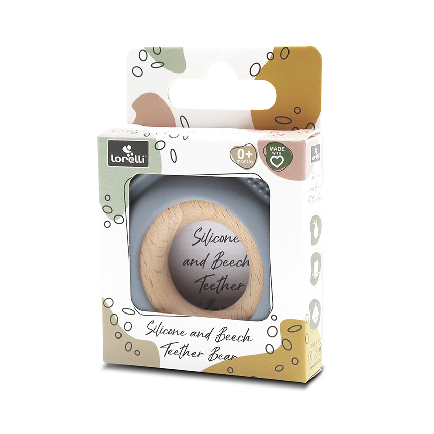 СИЛИКОНОВА ГРИЗАЛКА С БУК МЕЧЕ NATURAL GREY - Image 3