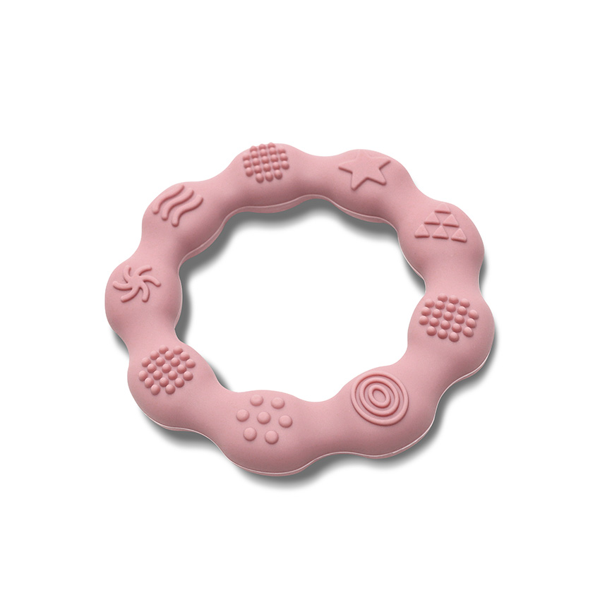 СИЛИКОНОВА ГРИЗАЛКА РИНГ NATURAL DEEP PINK - Image 2