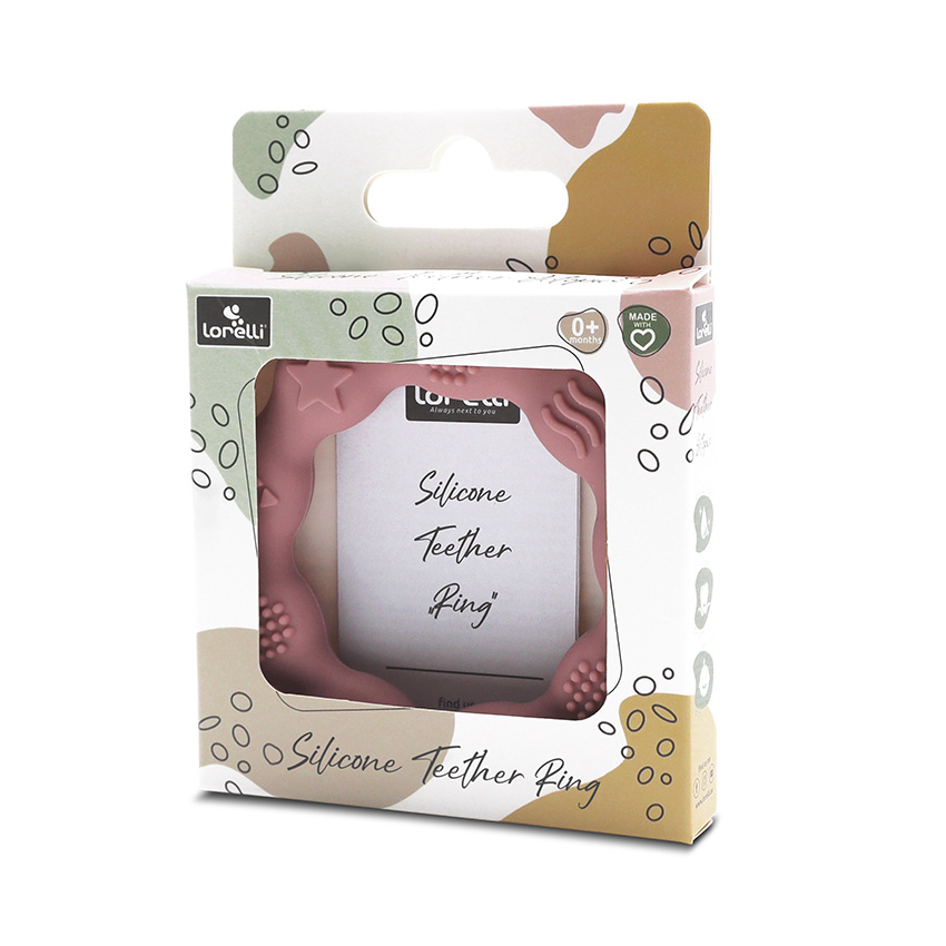СИЛИКОНОВА ГРИЗАЛКА РИНГ NATURAL DEEP PINK - Image 3