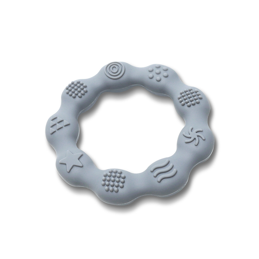 СИЛИКОНОВА ГРИЗАЛКА РИНГ NATURAL GREY - Image 2